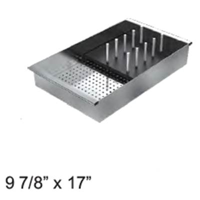 Oaks Kitchen & Bath 1VSFX - Stainless Dish Rack W/ Black