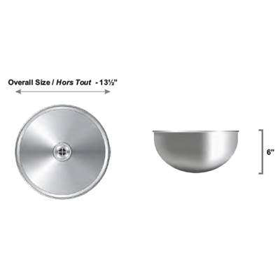Oaks Kitchen & Bath 30140 S - Semisphere 13'' Basin Satin