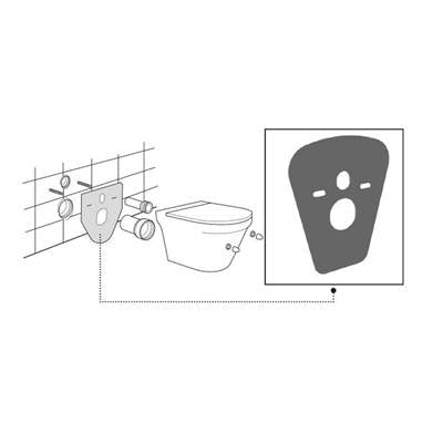 OLI 620071 - Acoustic Insulation For Wall-Hung Toilet And Bidet