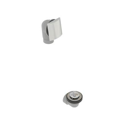 osb 5151LHK-BN - Pvc Bath Waste W/Square Faceplate & Lift & Turn Closure - Half Kit