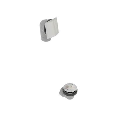 osb 5151THK-CP - Pvc Bath Waste W/Square Faceplate & Twirle Closure - Half Kit