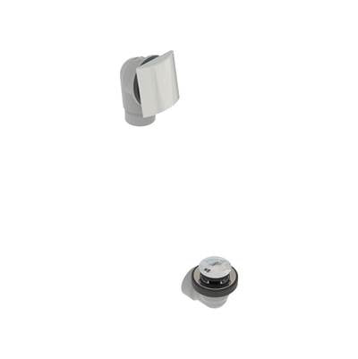 osb 5151TIPHK-CP - Pvc Bath Waste W/Square Faceplate & Tip Toe Closure - Half Kit
