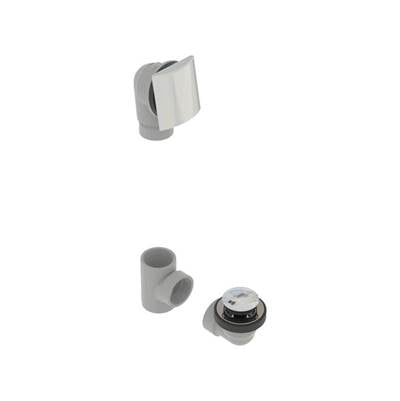 osb 5151TIPK-CP - Pvc Bath Waste W/Square Faceplate & Tip Toe Closure - Full Kit