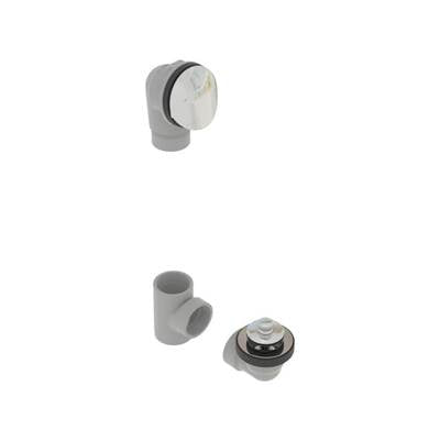 osb 5152PPK-CP - Pvc Bath Waste W/Round Faceplate & Push Pull Closure Kit