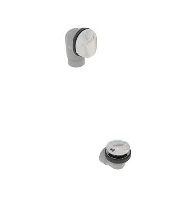 osb 5152QHK-PB - Pvc Bath Waste W/Round Faceplate & Clicker Closure - Half Kit