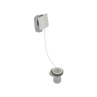 osb 541DCSHK-CP - Pvc Direct Bath Waste W/Square Faceplate & Plug & Chain Closure - Half Kit