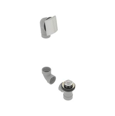osb 541DPPK-CP - Pvc Direct Bath Waste W/Square Faceplate & Push Pull Closure Kit