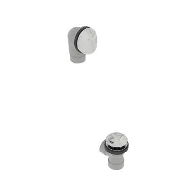 osb 542DQHK-LB - Pvc Direct Bath Waste W/Round Faceplate & Clicker Closure - Half Kit