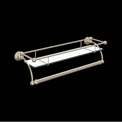 Perrin & Rowe U.6975STN - Wall Mount Glass Vanity Shelf