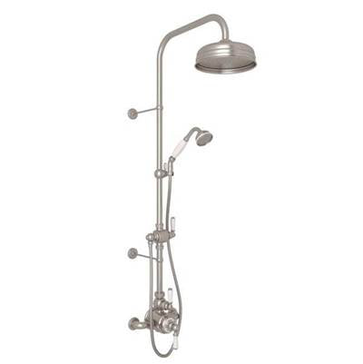 Perrin & Rowe U.KIT1NL-STN - Edwardian™ 3/4" Exposed Wall Mount Thermostatic Shower System