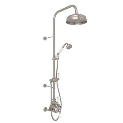 Perrin & Rowe U.KIT1NL-STN - Edwardian™ 3/4" Exposed Wall Mount Thermostatic Shower System
