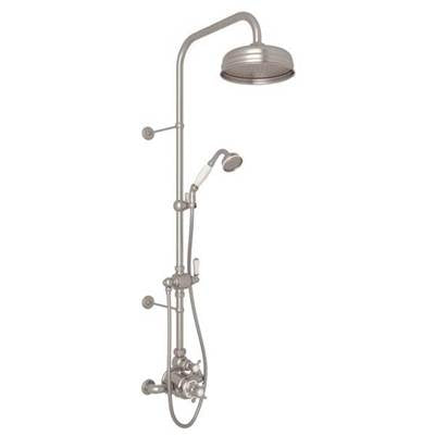 Perrin & Rowe U.KIT1NX-STN - Edwardian™ 3/4" Exposed Wall Mount Thermostatic Shower System