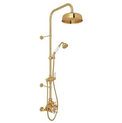 Perrin & Rowe U.KIT1NX-EG - Edwardian™ 3/4" Exposed Wall Mount Thermostatic Shower System