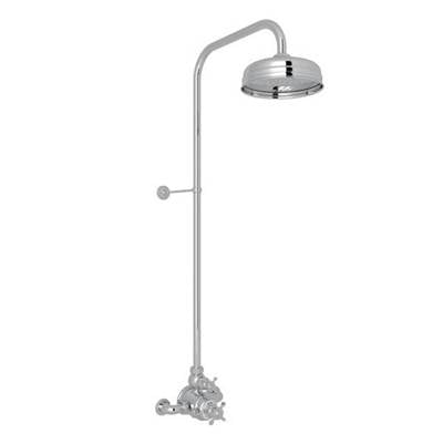 Perrin & Rowe U.KIT2X-APC - Edwardian™ 3/4" Exposed Wall Mount Thermostatic Shower System