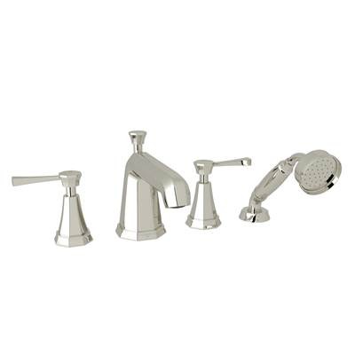 Perrin & Rowe U.3152LS-PN - Deco™ 4-Hole Deck Mount Tub Filler