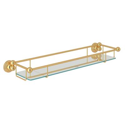 Perrin & Rowe U.6953EG - Edwardian™ Wall Mount Tempered Glass Vanity Shelf