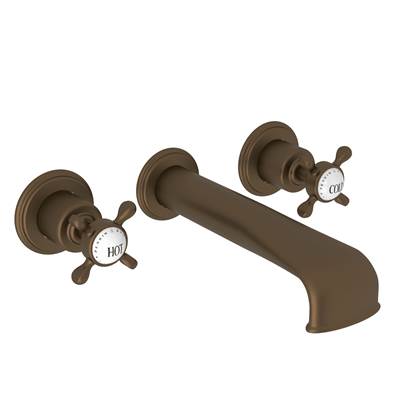 Perrin & Rowe U.3581X-EB/TO - Edwardian™ Wall Mount Tub Filler Trim With U-Spout