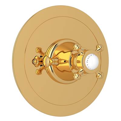 Perrin & Rowe U.5786X-EG/TO - Edwardian™ 3/4" Round Thermostatic Trim Without Volume Control