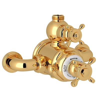 Perrin & Rowe U.5552X-EG - Edwardian™ 3/4" Exposed Therm Valve With Volume And Temperature Control