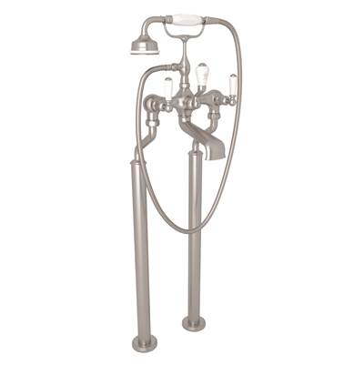 Perrin & Rowe U.3520L/1-STN - Traditional Floor Mount Tub Filler