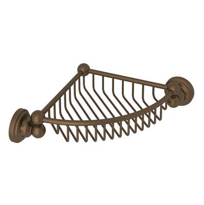 Perrin & Rowe U.6916EB - Edwardian™ Wall Mount Corner Basket