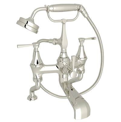 Perrin & Rowe U.3100LS/1-PN - Deco™ Exposed Deck Mount Tub Filler