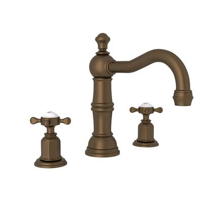 Perrin & Rowe U.3721X-EB-2 - Edwardian™ Widespread Lavatory Faucet With Column Spout