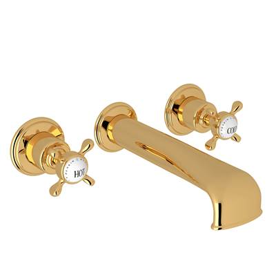 Perrin & Rowe U.3581X-EG/TO - Edwardian™ Wall Mount Tub Filler Trim With U-Spout