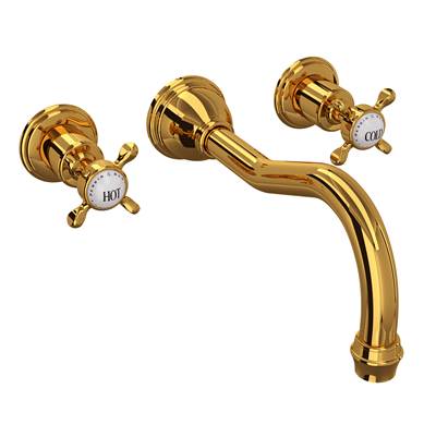 Perrin & Rowe U.3781X-ULB/TO - Edwardian™ Wall Mount Tub Filler Trim With Column Spout