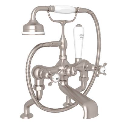 Perrin & Rowe U.3501X/1-STN - Traditional Exposed Deck Mount Tub Filler