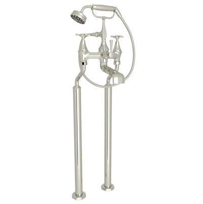 Perrin & Rowe U.3121X/1-PN - Deco™ Floor Mount Tub Filler