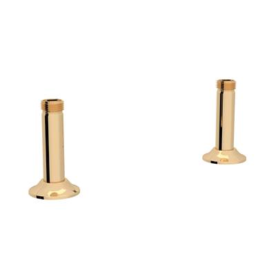 Perrin & Rowe U.6794EG-2 - Georgian Era™ Bridge Faucet Straight Deck Unions