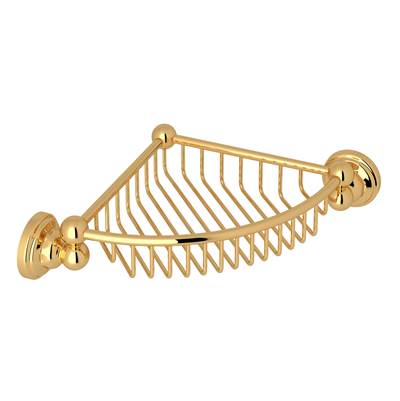 Perrin & Rowe U.6916EG - Edwardian™ Wall Mount Corner Basket