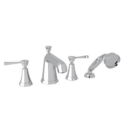 Perrin & Rowe U.3152LS-APC - Deco™ 4-Hole Deck Mount Tub Filler