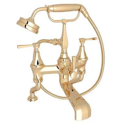 Perrin & Rowe U.3100LS/1-EG - Deco™ Exposed Deck Mount Tub Filler