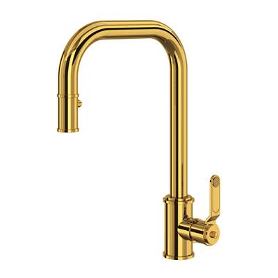 Perrin & Rowe U.4546HT-ULB-2 - Armstrong™ Pull-Down Kitchen Faucet With U-Spout