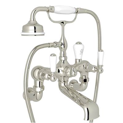Perrin & Rowe U.3510L/1-PN - Traditional Exposed Wall Mount Tub Filler
