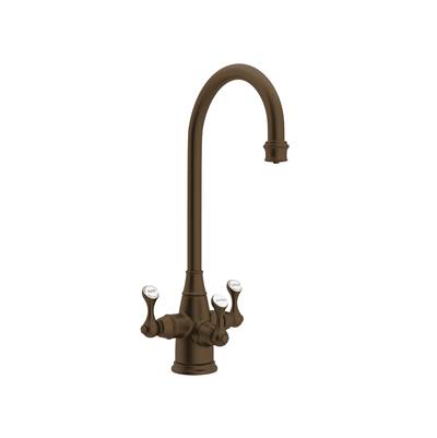 Perrin & Rowe U.1220LS-EB-2 - Georgian Era™ Three Handle Bar/Food Prep Filter Kitchen Faucet