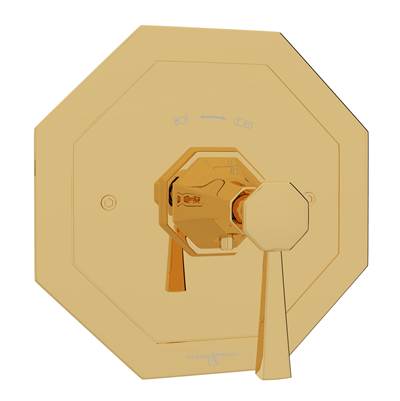 Perrin & Rowe U.5157LS-EG/TO - Deco™ 3/4" Thermostatic Trim Without Volume Control