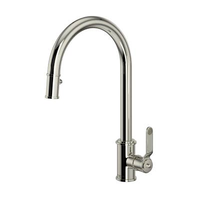 Perrin & Rowe U.4544HT-PN-2 - Armstrong™ Pull-Down Kitchen Faucet With C-Spout