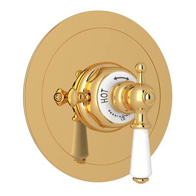 Perrin & Rowe U.5565L-EG/TO - Edwardian™ 3/4" Round Thermostatic Trim Without Volume Control