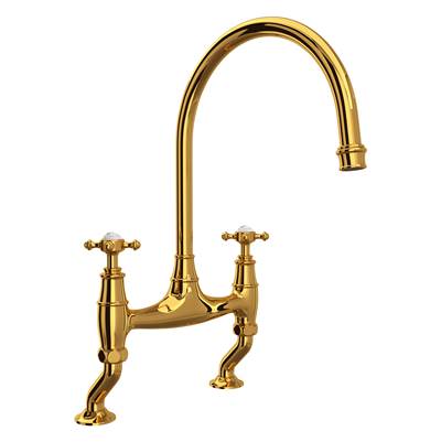 Perrin & Rowe U.4791L-ULB-2 - Georgian Era™ Bridge Kitchen Faucet Without Unions