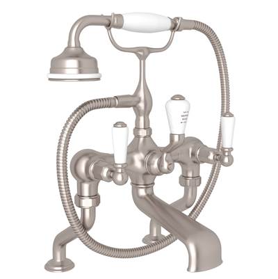 Perrin & Rowe U.3500L/1-STN - Traditional Exposed Deck Mount Tub Filler