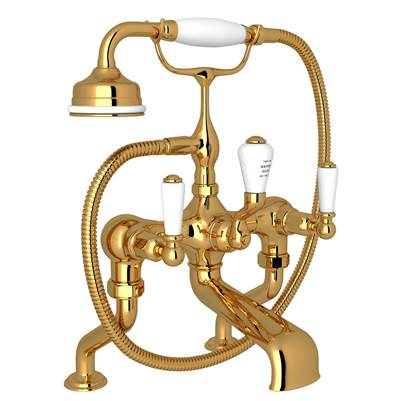 Perrin & Rowe U.3500L/1-ULB - Traditional Exposed Deck Mount Tub Filler