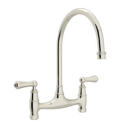 Perrin & Rowe U.4791L-PN-2 - Georgian Era™ Bridge Kitchen Faucet Without Unions