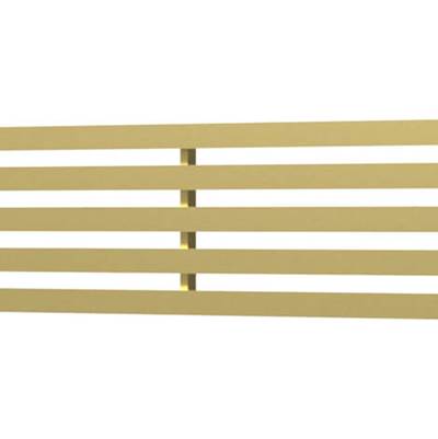 Quick Drain LINES40-BG - Drain Cover Lines 40In Brushed Gold