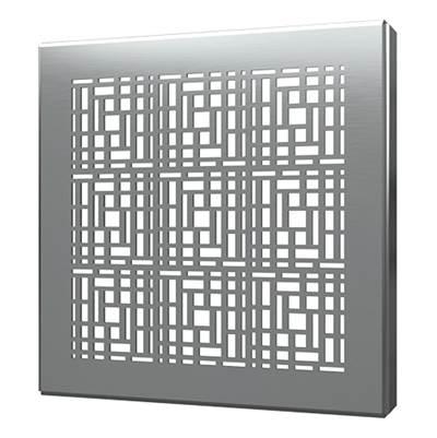 Quick Drain DECO04 - Square Drain Cover 4In Deco