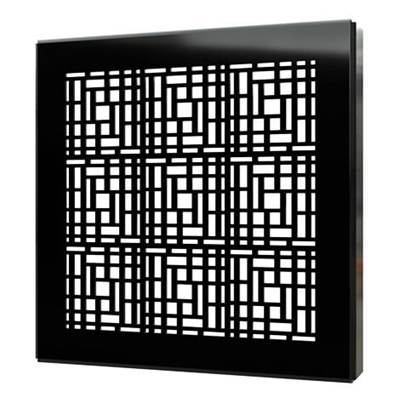 Quick Drain DECO06-PB - Square Drain Cover 6In Deco Polished B