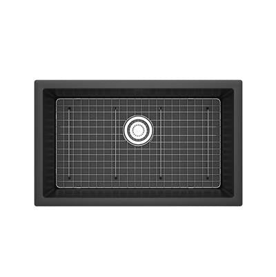Riobel FAUM3018BK - Fonsa™ 30" Quartz Single Bowl Undermount Kitchen Sink