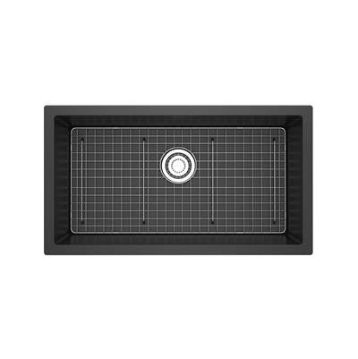 Riobel FAUM3318BK - Fonsa™ 33" Quartz Single Bowl Undermount Kitchen Sink